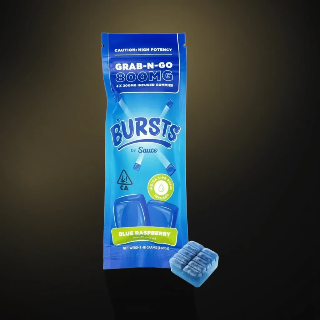 Bursts Gummies | 800mg | 4 × 200mg Pieces - Image 1