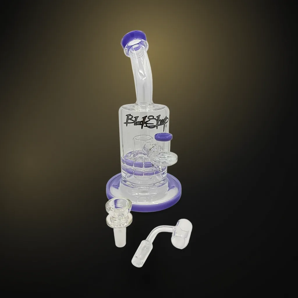 Handcrafted Black Sheep Glass Water Pipe 10” - #1140 - Image 1