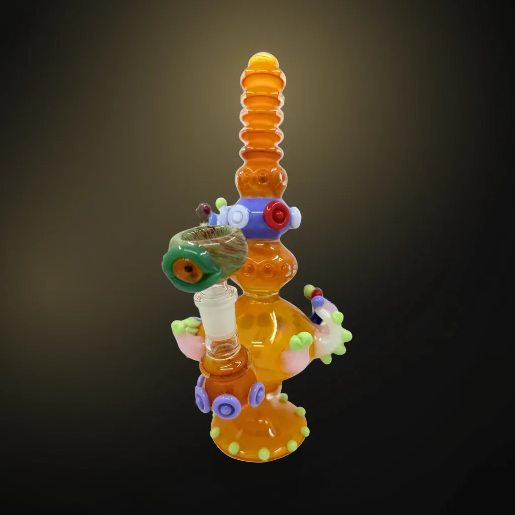One-of-One Handcrafted Color-Worked Glass Rig - #1126 - Image 1