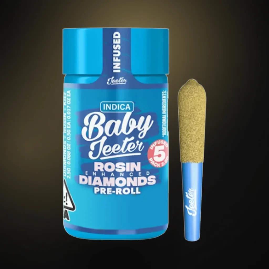 Rosin Diamonds Infused Pre-Rolls | 2.5g | 5 x 0.5g Mini Pre-Rolls