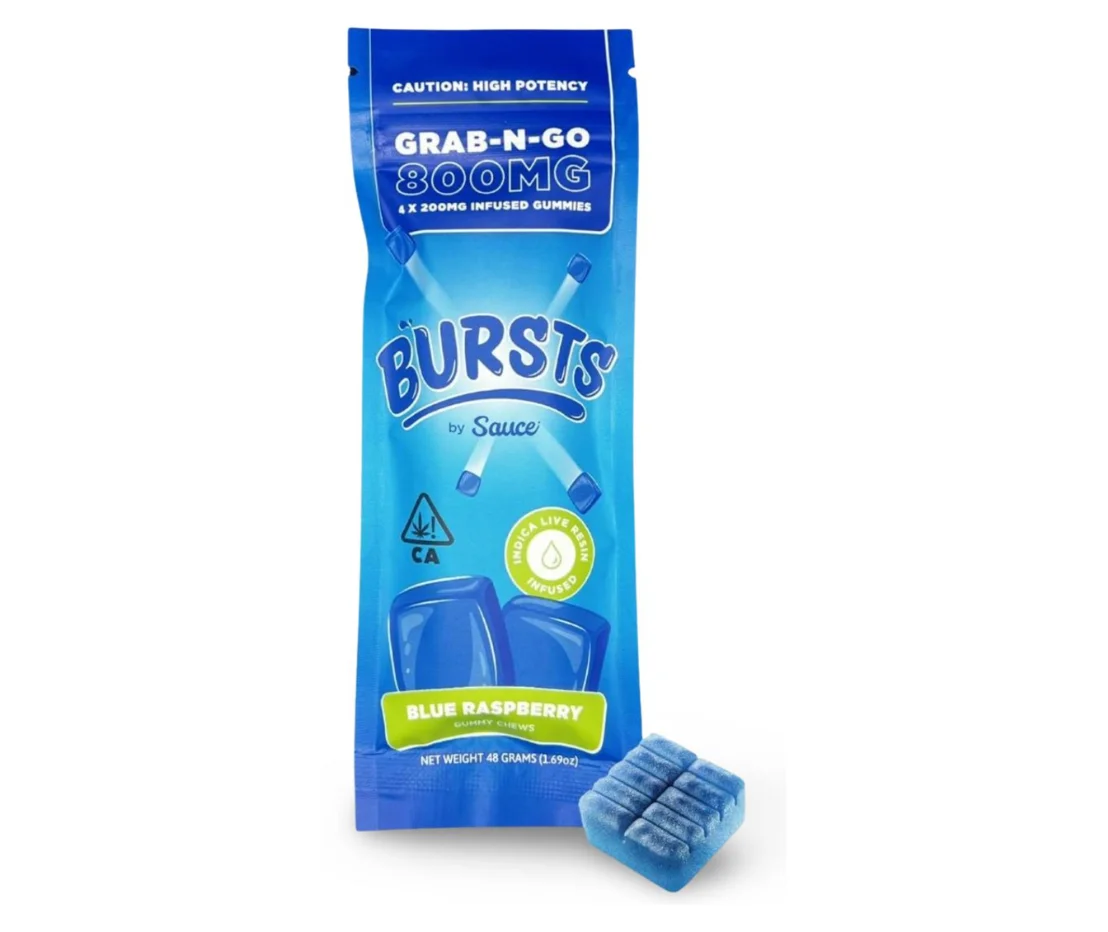 Bursts Gummies | 800MG | 4 × 200MG Pieces