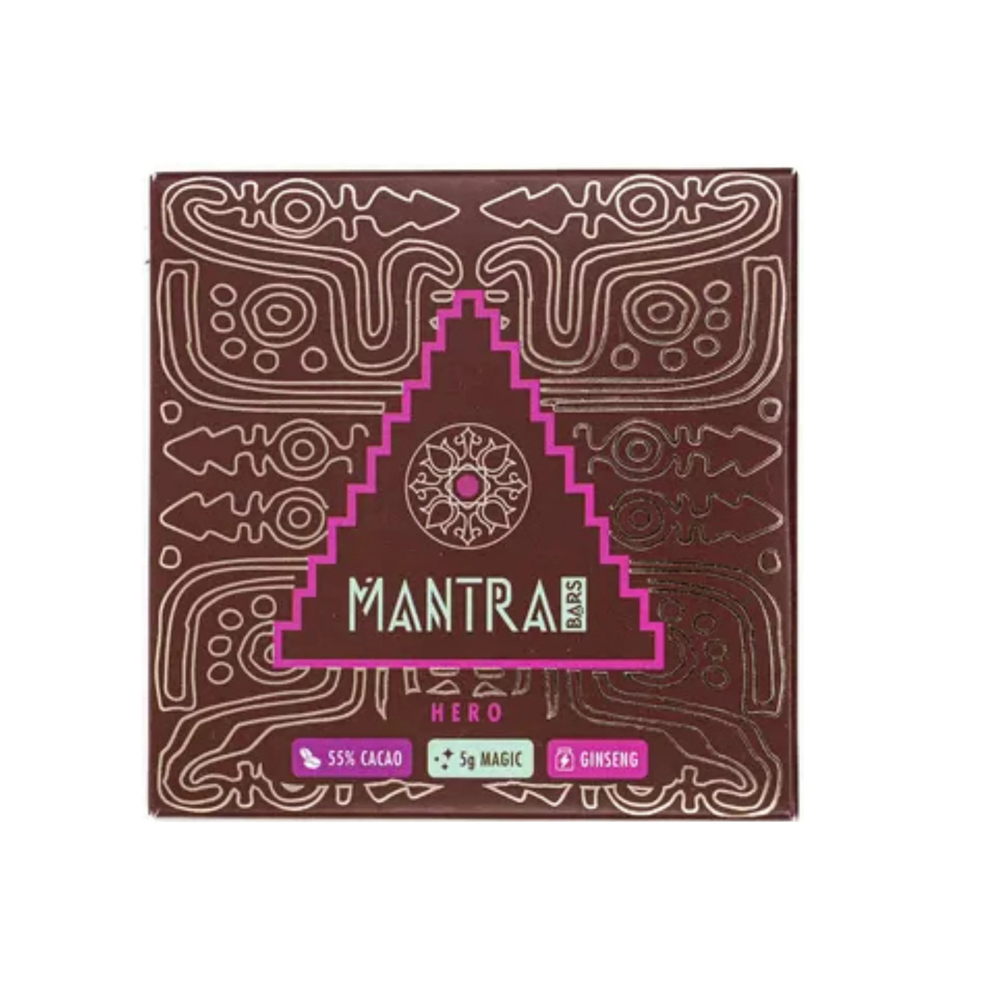 Mantra Mushroom Chocolate Bar | 5g Bar | 16 Pieces - Image 1