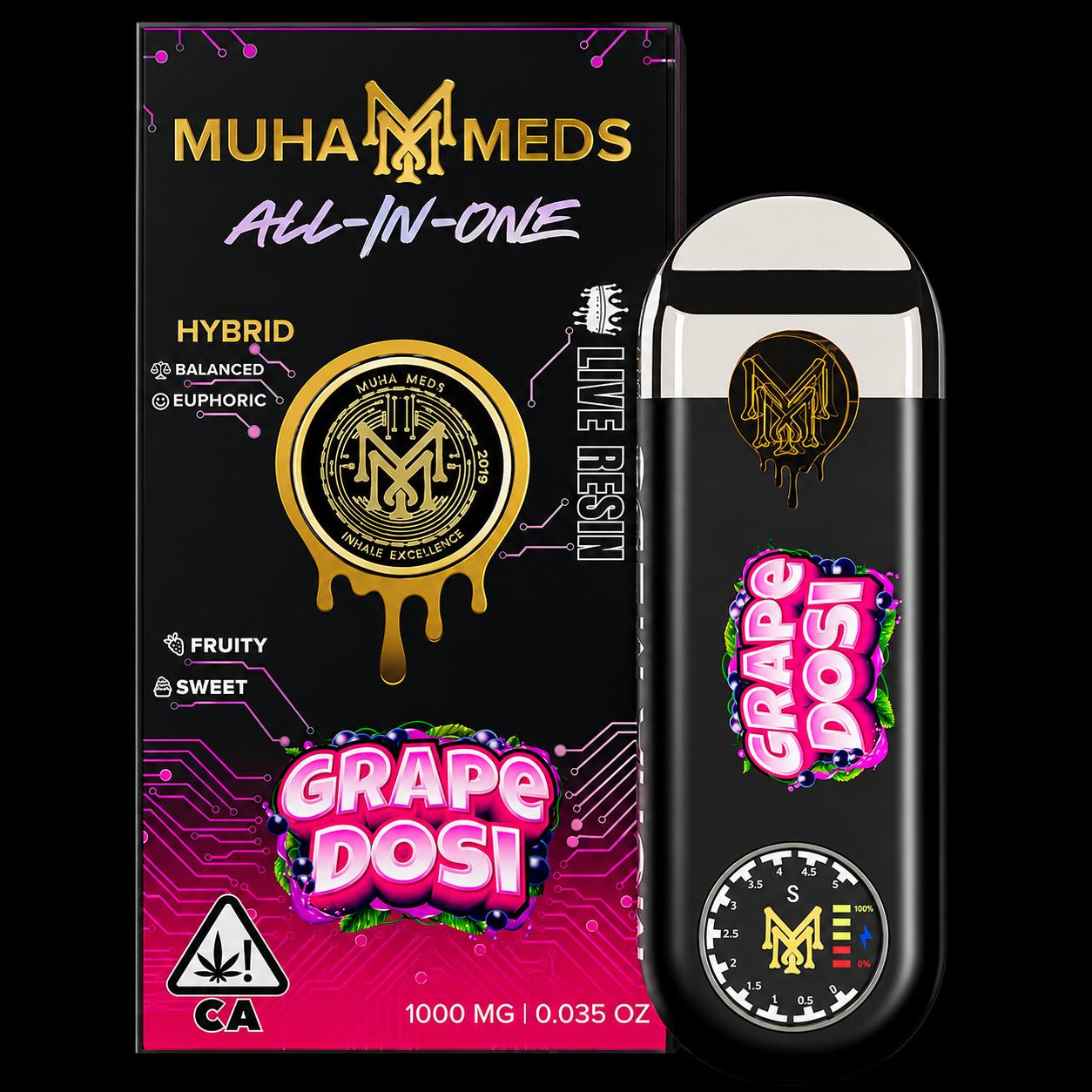 Muha Meds Live Resin - Disposable - 2G - Image 1