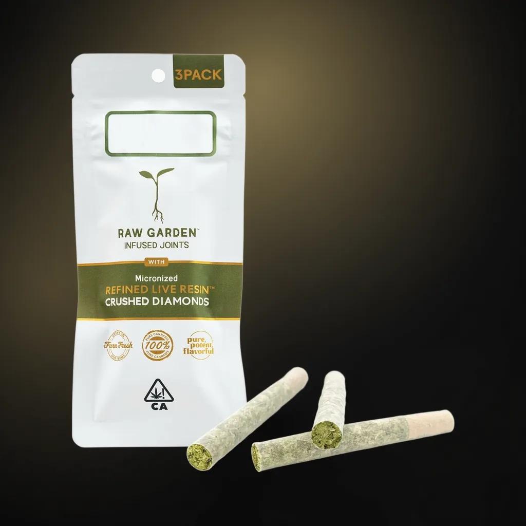 Crushed Diamond Infused Preroll's | 1.5g | 3 J's Per Pack x 0.5g ea - Image 1