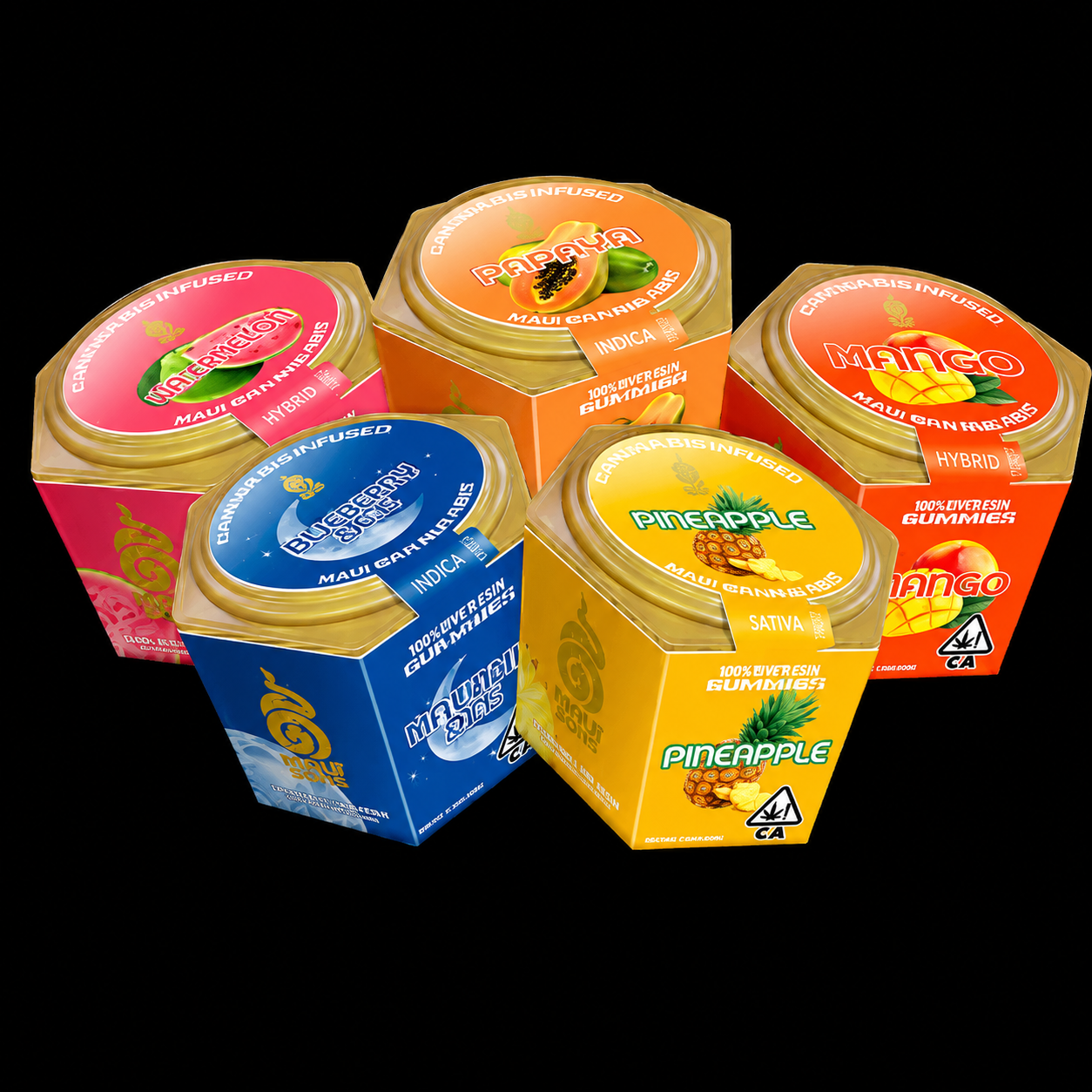 Deethai 100MG Solventless Rosin Gummies